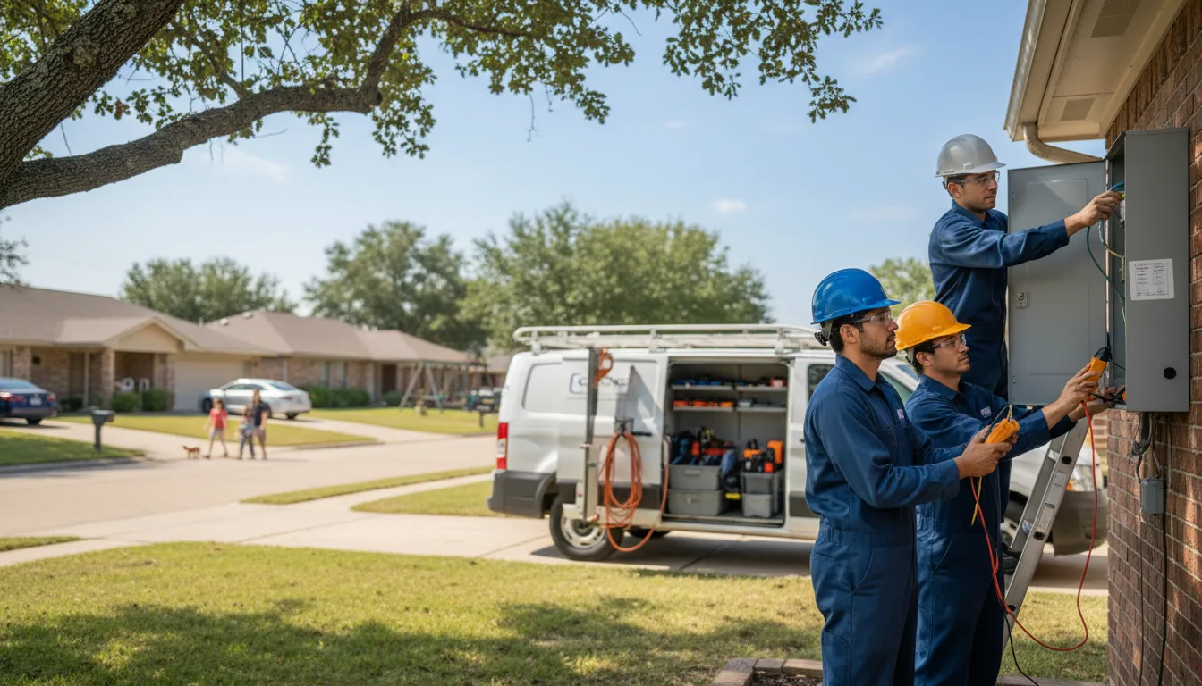 Certified electrician providing emergency electrical services in Schertz, TX